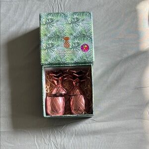 Rose Gold Pineapple Shaped Containers